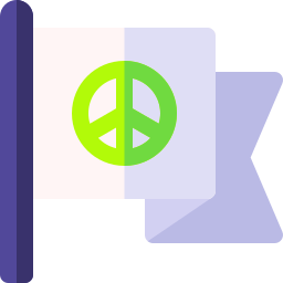 Peace flag icon