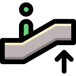 Escalator up icon
