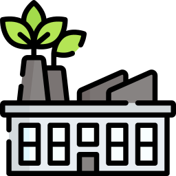 Eco factory icon