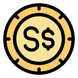 dolar singapurski ikona