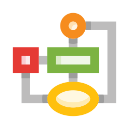 Block scheme icon