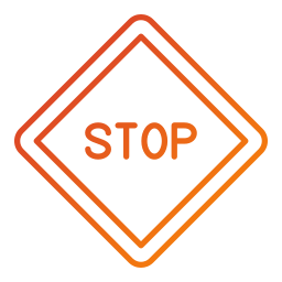 Stop sign icon