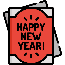 New year card icon