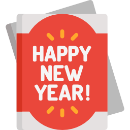 cartão de ano novo Ícone