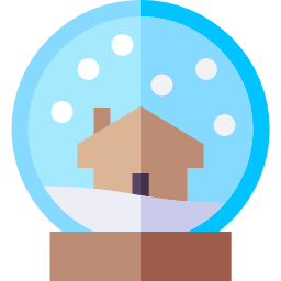 globo di neve icona