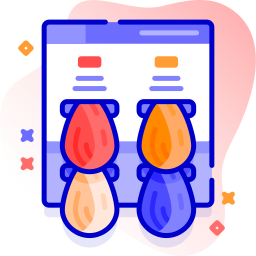 Hair color sample icon