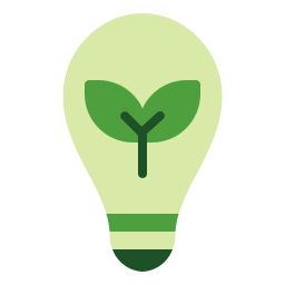 Eco bulb icon