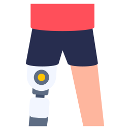 Robot leg icon