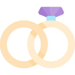 Wedding rings icon