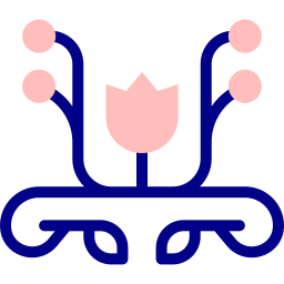 diseño floral icono