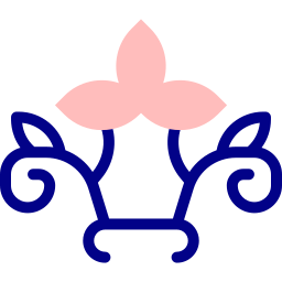diseño floral icono