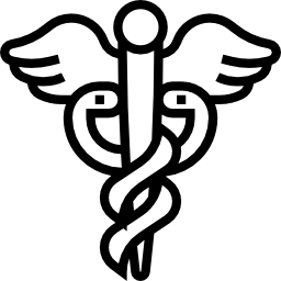 bastone di asclepio icona