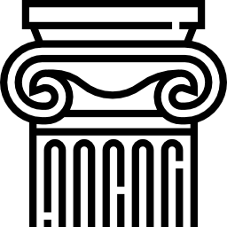 griekse kolom icoon
