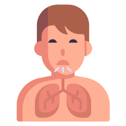 Infected lungs icon