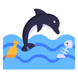 Water pollution icon