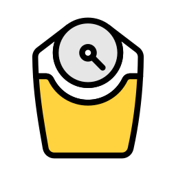 Weight scale icon