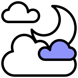 partiellement nuageux Icône