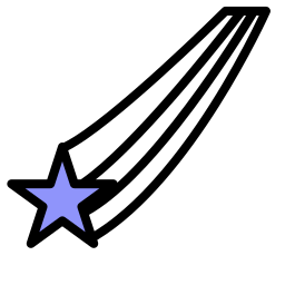 estrella fugaz icono