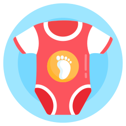 vestido de bebé icono