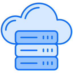 Cloud hosting icon