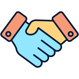 Партнерское рукопожатие иконка