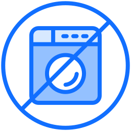 No wash icon