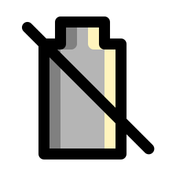 niedriger batteriestatus icon