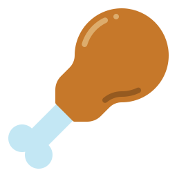 Chicken leg icon