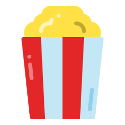 Popcorn box icon