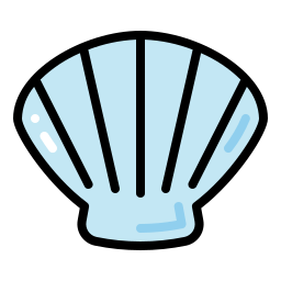 Морская ракушка иконка