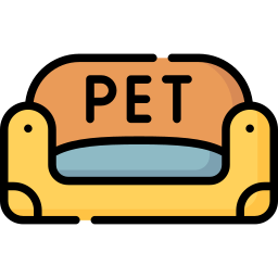 lit pour animaux de compagnie Icône