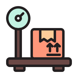 Parcel weight icon