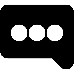 Speech bubble with three dots icon