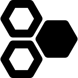 Hexagonal gaps icon