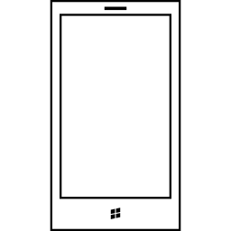 teléfono móvil con windows icono