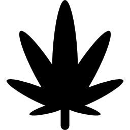 foglia di marijuana icona