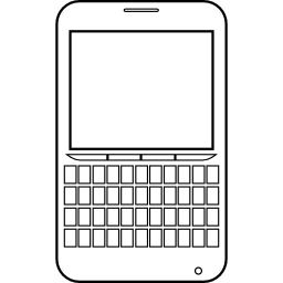 teléfono móvil blackberry icono