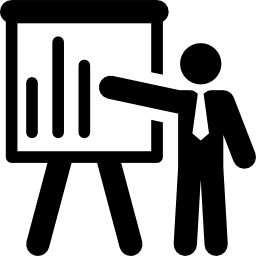 presentación de negocios icono