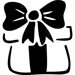 caja de regalo de navidad icono