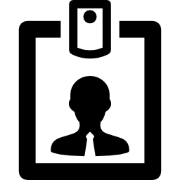 Identity card icon