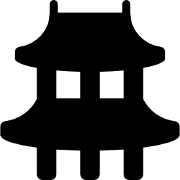 Oriental temple icon
