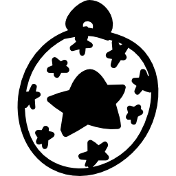 Christmas tree ball icon