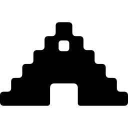pirámide azteca icono