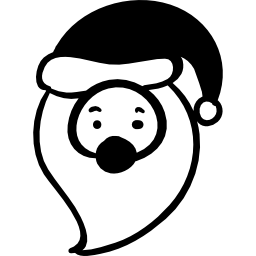 Santa Claus head icon