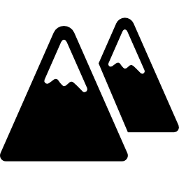 Pair of mountains icon