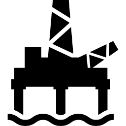Добыча нефти в море иконка