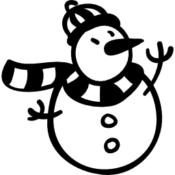 gros bonhomme de neige Icône