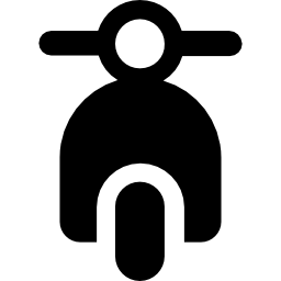 Scooter front view icon