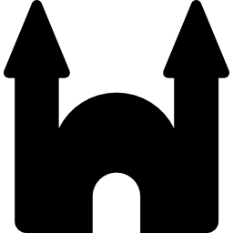 Castle frontal view icon