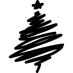 Abstract Christmas tree icon